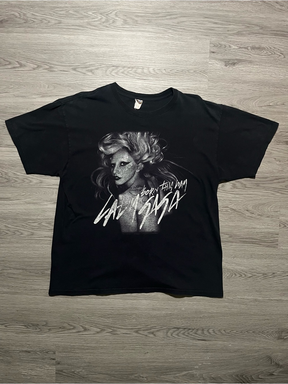 Vintage Lady Gaga Monster ball tour 2011 double sided graphic T-shirt faded X